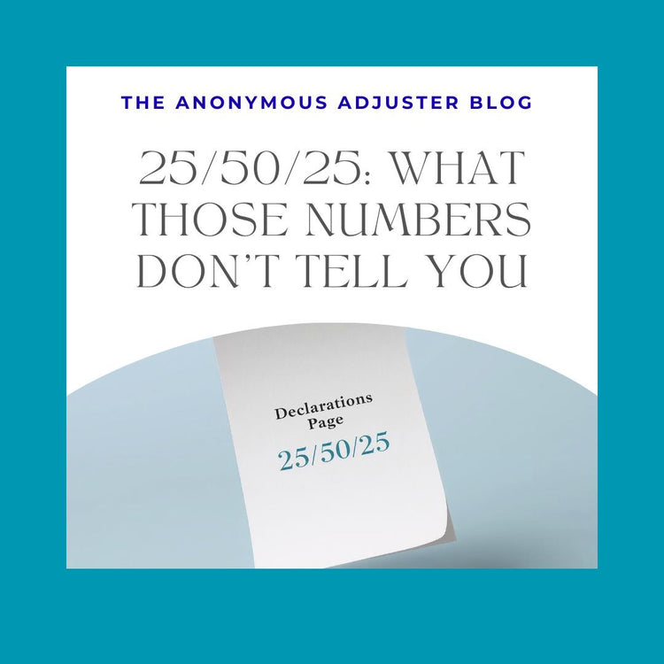25/50/25: What Those Numbers Don’t Tell You – The Anonymous Adjuster